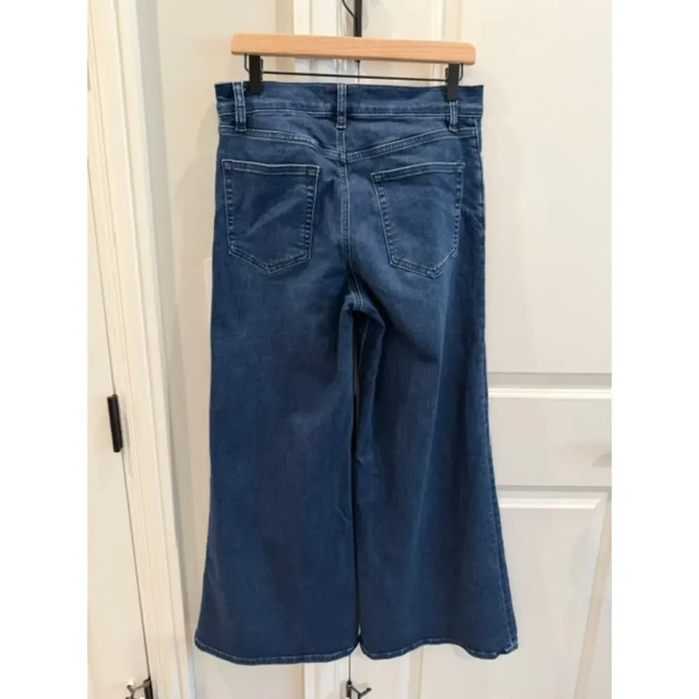 FRAME Le Palazzo Crop Wide Leg Jean in Keepsake Size: 29 - Picture 6 of 10